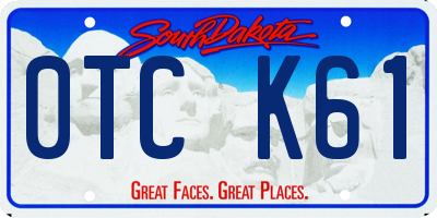 SD license plate 0TCK61