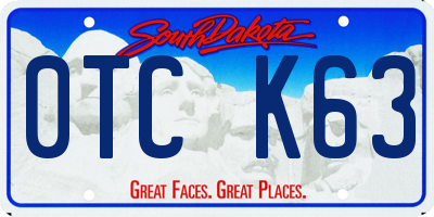 SD license plate 0TCK63