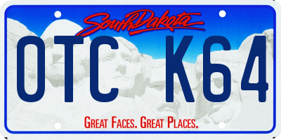 SD license plate 0TCK64