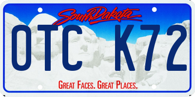 SD license plate 0TCK72