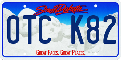 SD license plate 0TCK82