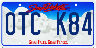 SD license plate 0TCK84