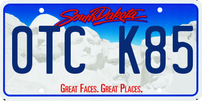 SD license plate 0TCK85