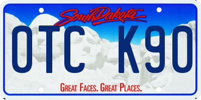 SD license plate 0TCK90