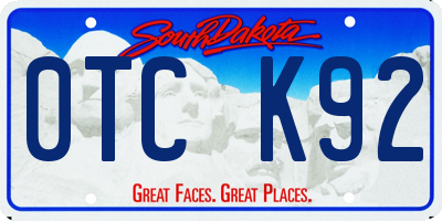 SD license plate 0TCK92