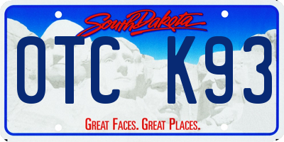 SD license plate 0TCK93