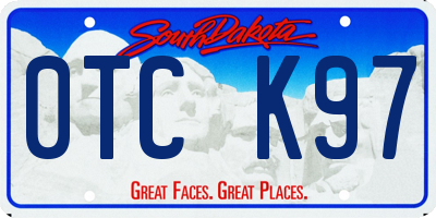 SD license plate 0TCK97