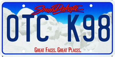 SD license plate 0TCK98