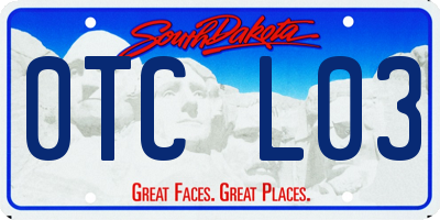 SD license plate 0TCL03