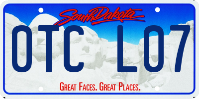 SD license plate 0TCL07