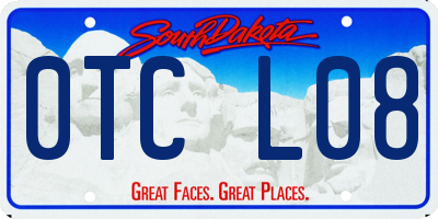 SD license plate 0TCL08