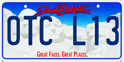 SD license plate 0TCL13