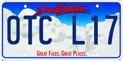 SD license plate 0TCL17