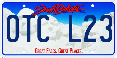 SD license plate 0TCL23