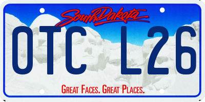 SD license plate 0TCL26