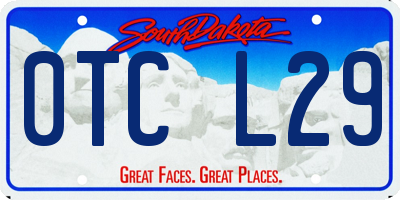 SD license plate 0TCL29