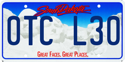 SD license plate 0TCL30