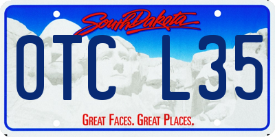 SD license plate 0TCL35