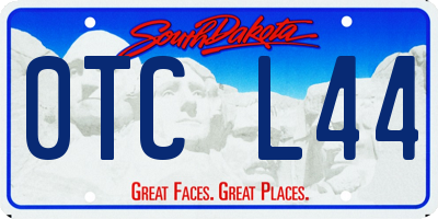 SD license plate 0TCL44