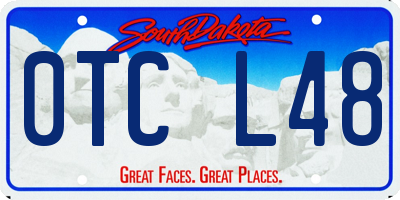 SD license plate 0TCL48