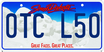 SD license plate 0TCL50