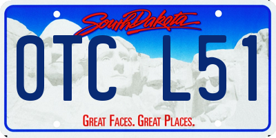 SD license plate 0TCL51