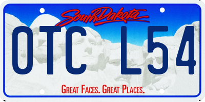 SD license plate 0TCL54