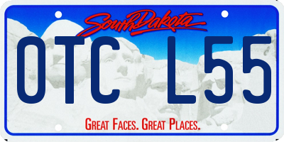 SD license plate 0TCL55