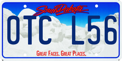 SD license plate 0TCL56