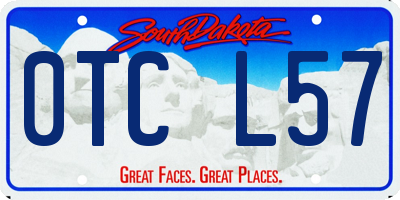 SD license plate 0TCL57