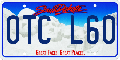 SD license plate 0TCL60