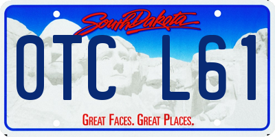 SD license plate 0TCL61