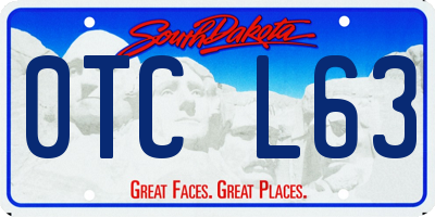 SD license plate 0TCL63