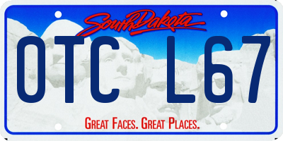 SD license plate 0TCL67