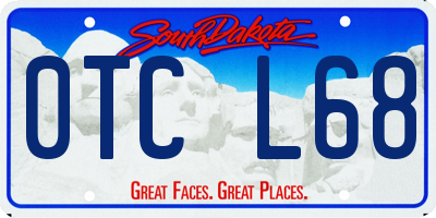 SD license plate 0TCL68