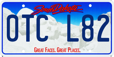 SD license plate 0TCL82