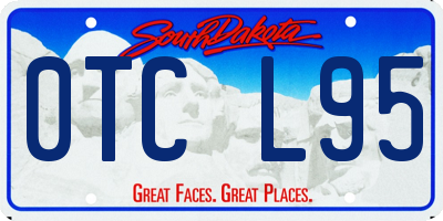 SD license plate 0TCL95
