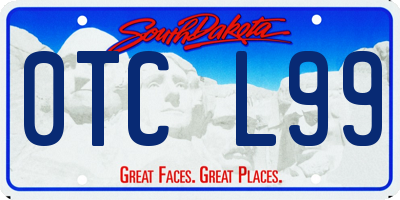 SD license plate 0TCL99