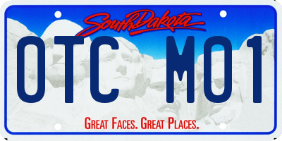 SD license plate 0TCM01
