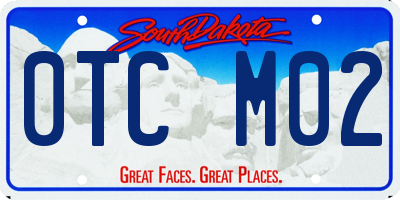 SD license plate 0TCM02