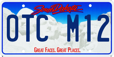 SD license plate 0TCM12