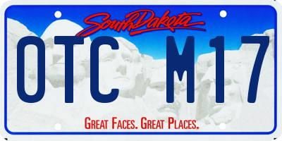 SD license plate 0TCM17