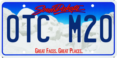 SD license plate 0TCM20