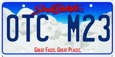 SD license plate 0TCM23