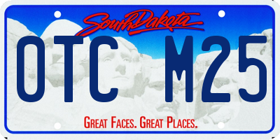 SD license plate 0TCM25