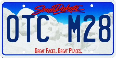 SD license plate 0TCM28