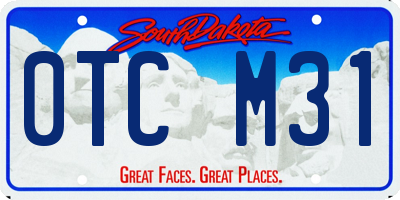 SD license plate 0TCM31