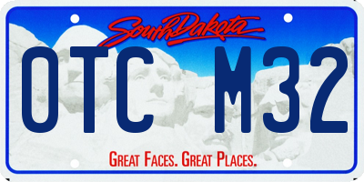 SD license plate 0TCM32