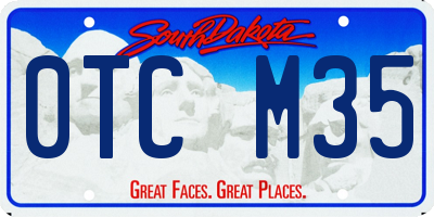 SD license plate 0TCM35