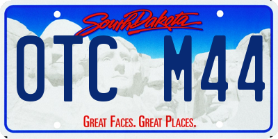 SD license plate 0TCM44